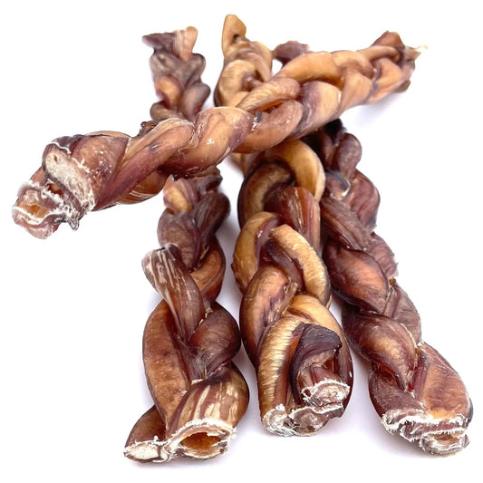 12"- Bully Stick - Braided - Thick