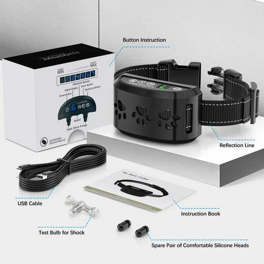 HVRSTVILL Advanced Bark Collar for Small Medium Large Dogs