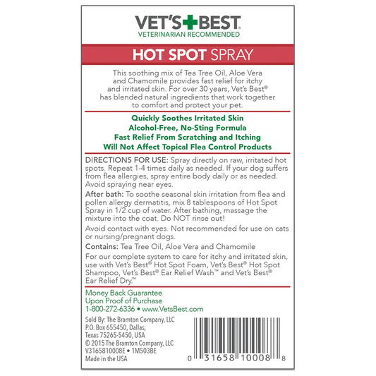 Vet’s Best Hot Spot Spray