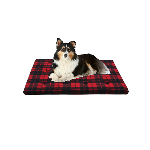 Ruff Love Crate Bed Quilted Buffalo Plaid 23" x 16" Dog Bed