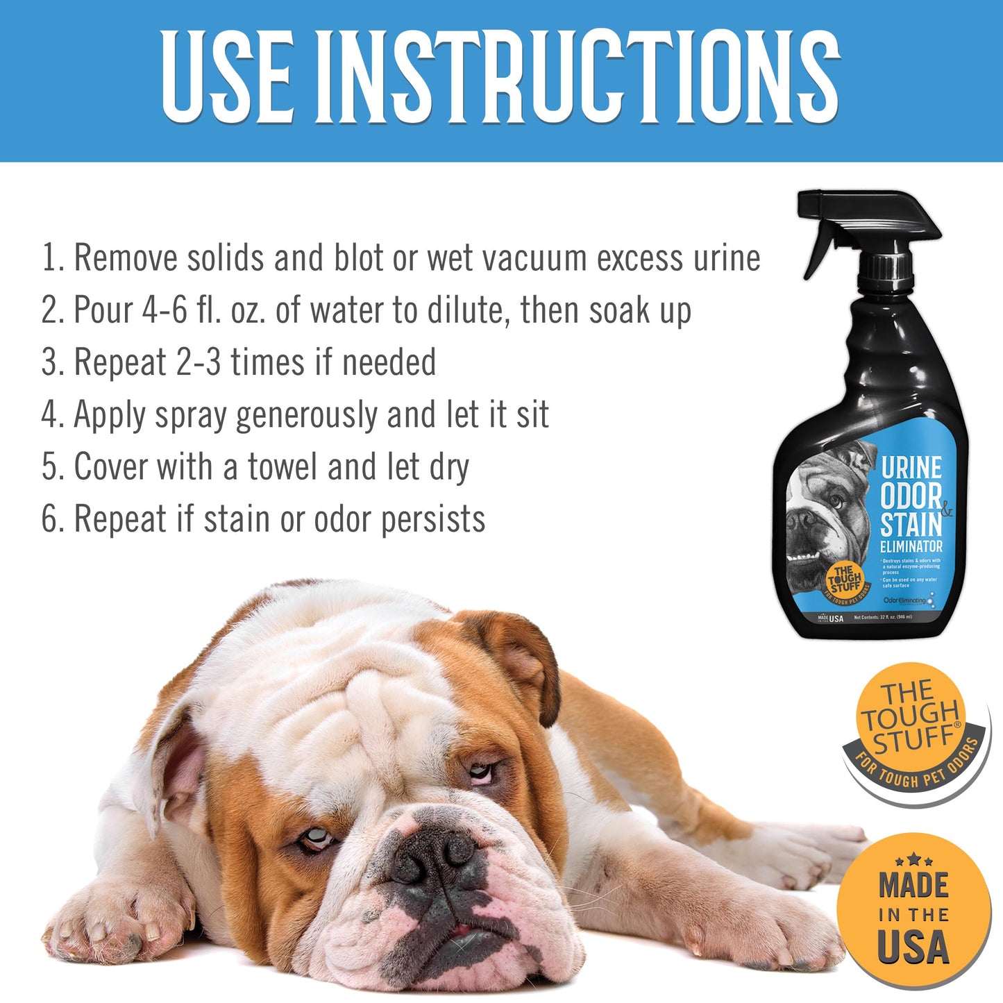 Natural Touch® Urine Odor & Stain Eliminator 32 oz