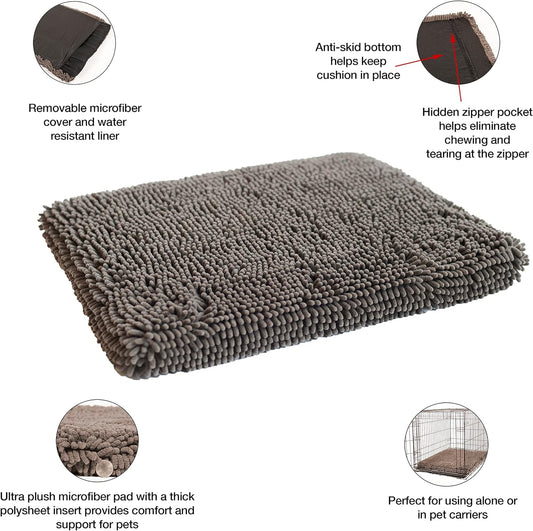 Dirty Dog Cushion Pad Grey 19" x 24"