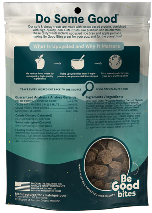 OPEN FARM® BE GOOD BITES INSECT RECIPE SOFT & CHEWY DOG TREATS 6OZ