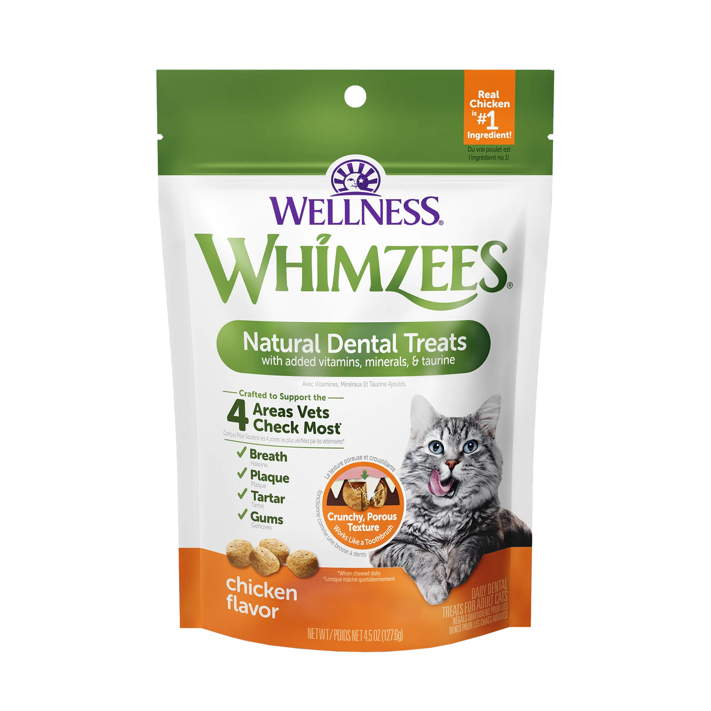 Whimzees™ Natural Dental Treats Chicken Flavor For Cats 2oz