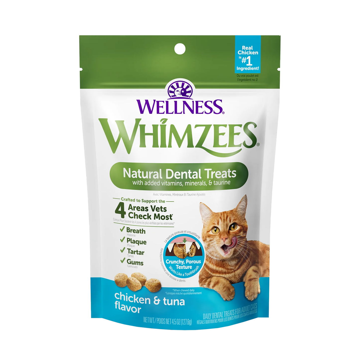 Whimzees™ Natural Dental Treats Chicken Flavor For Cats 2oz