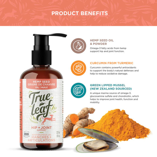 Trueleaf Hip + Joint Support Oil for Dogs 8oz