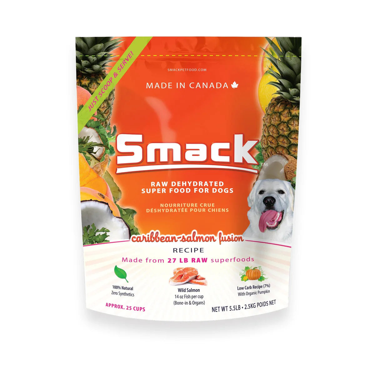 SMACK Raw Dehydrated Super Food For Dogs 2.5kg