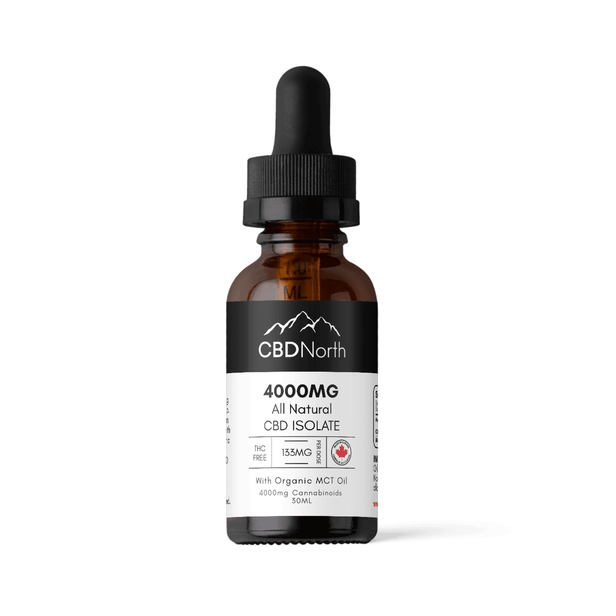 CBD North THC-Free CBD Oil Isolate - 4000mg
