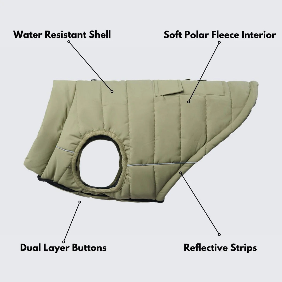 WarmShield Water-Resistant Jacket Olive