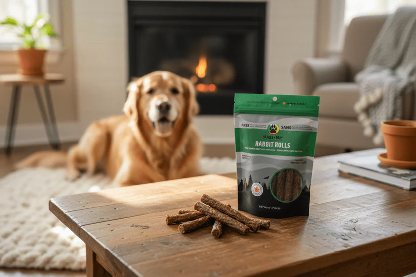 Shades of Gray Indigenous Pet Treats Rabbit Rolls - Dog & Cat Treats