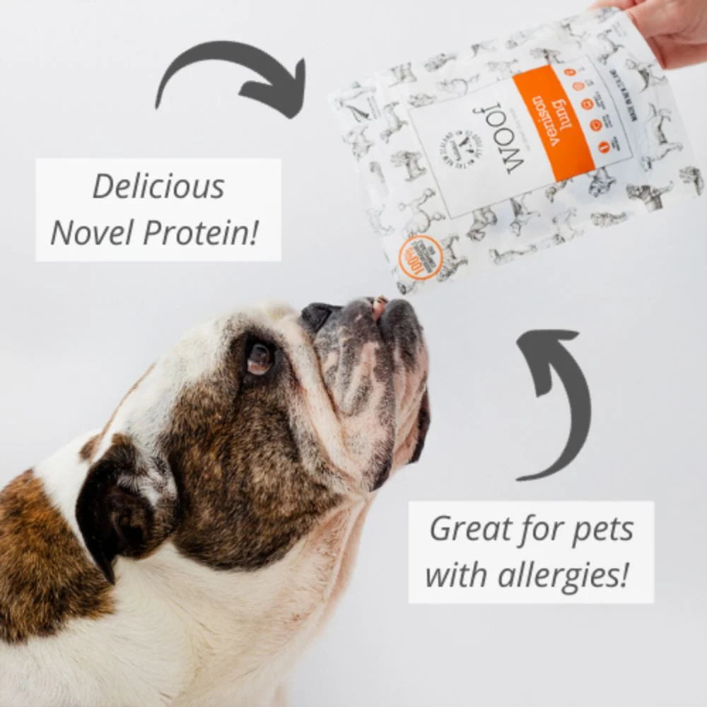 NZPF Air Dried Woof Treats - Venison Lung 50g
