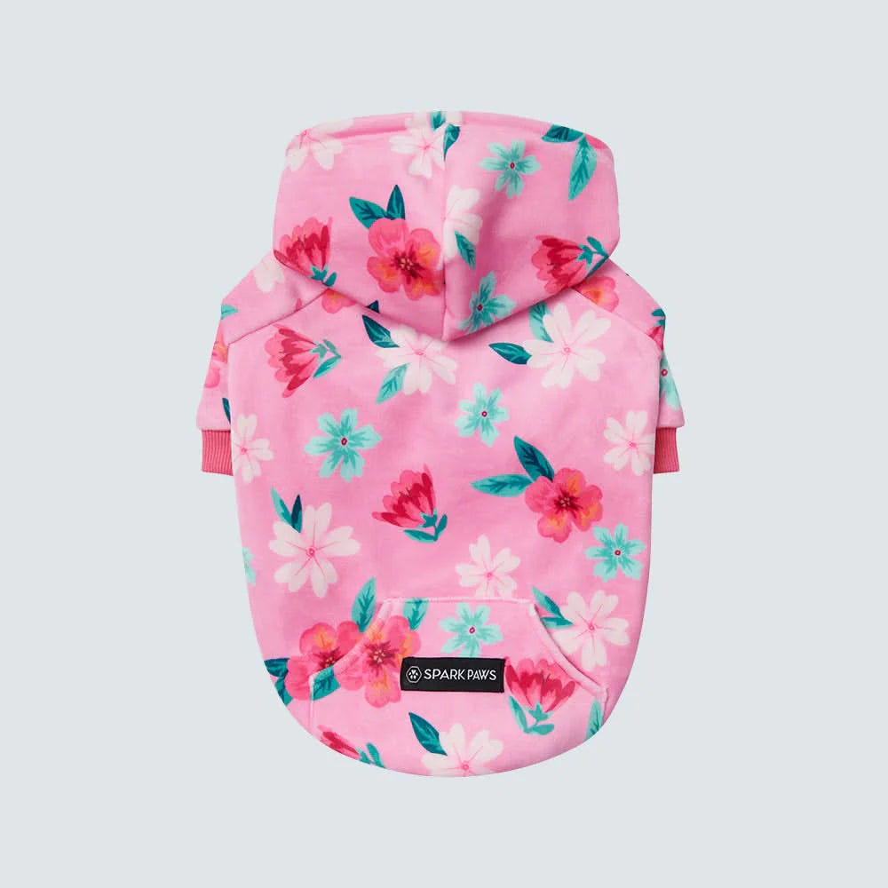 Blossom Dog Hoodie - Pink