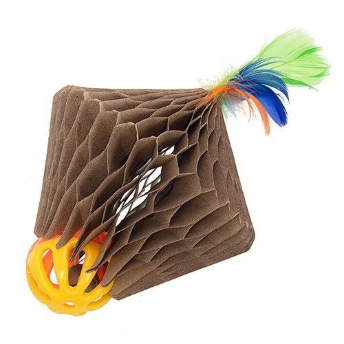 Ware™ Corrugated Feather Top Cat Toy