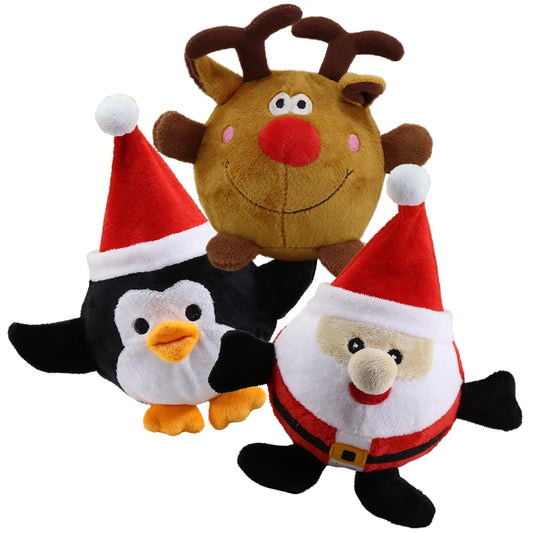 Holiday Plush Squeak Ball