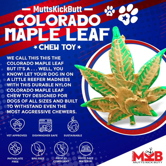 Colorado Leaf Durable Nylon Dog Chew Toy