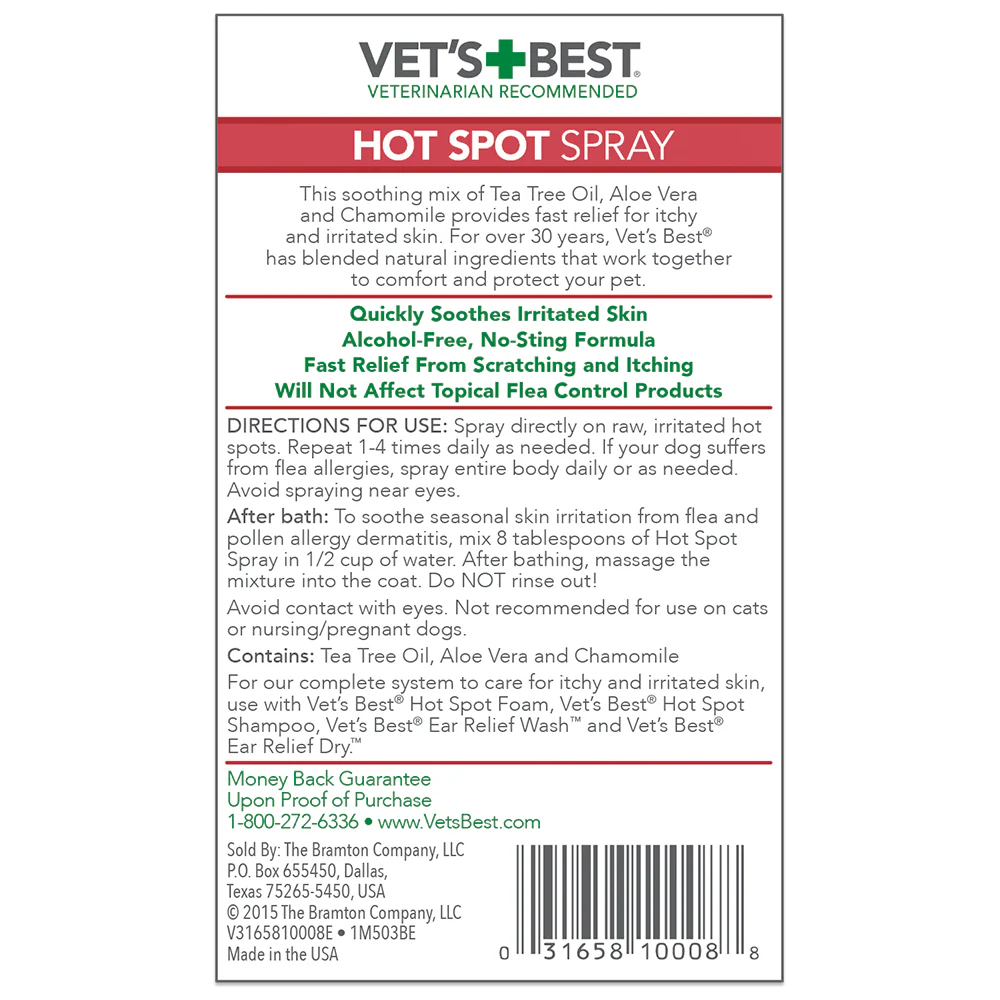 Vet’s Best Hot Spot Spray