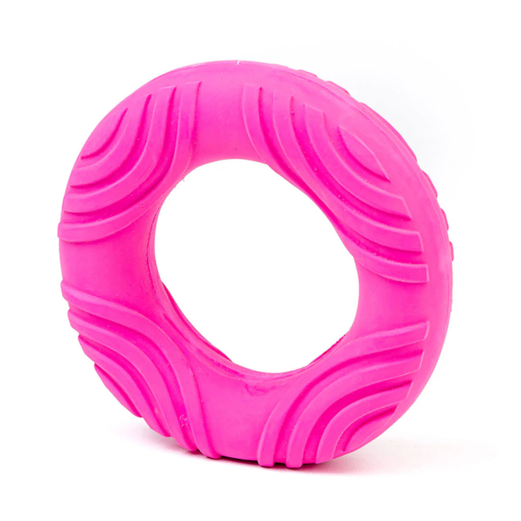 Bud'z Pink Squeaky Ring Toy