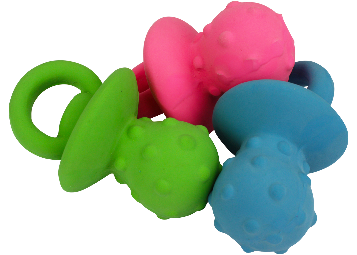 Multipet™ Minipet Latex Pacifiers Assorted 4" Dog Toy