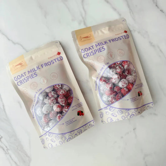 Loopypaws Goat Milk Frosted Crispies-Cranberry