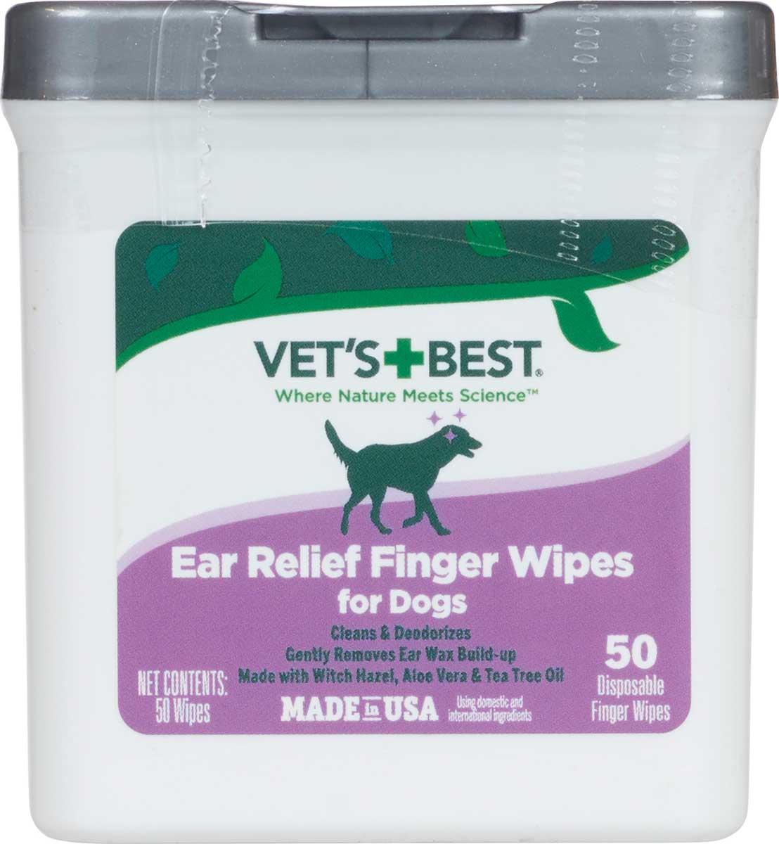 Vet's + Best Ear Relief Finger Wipes
