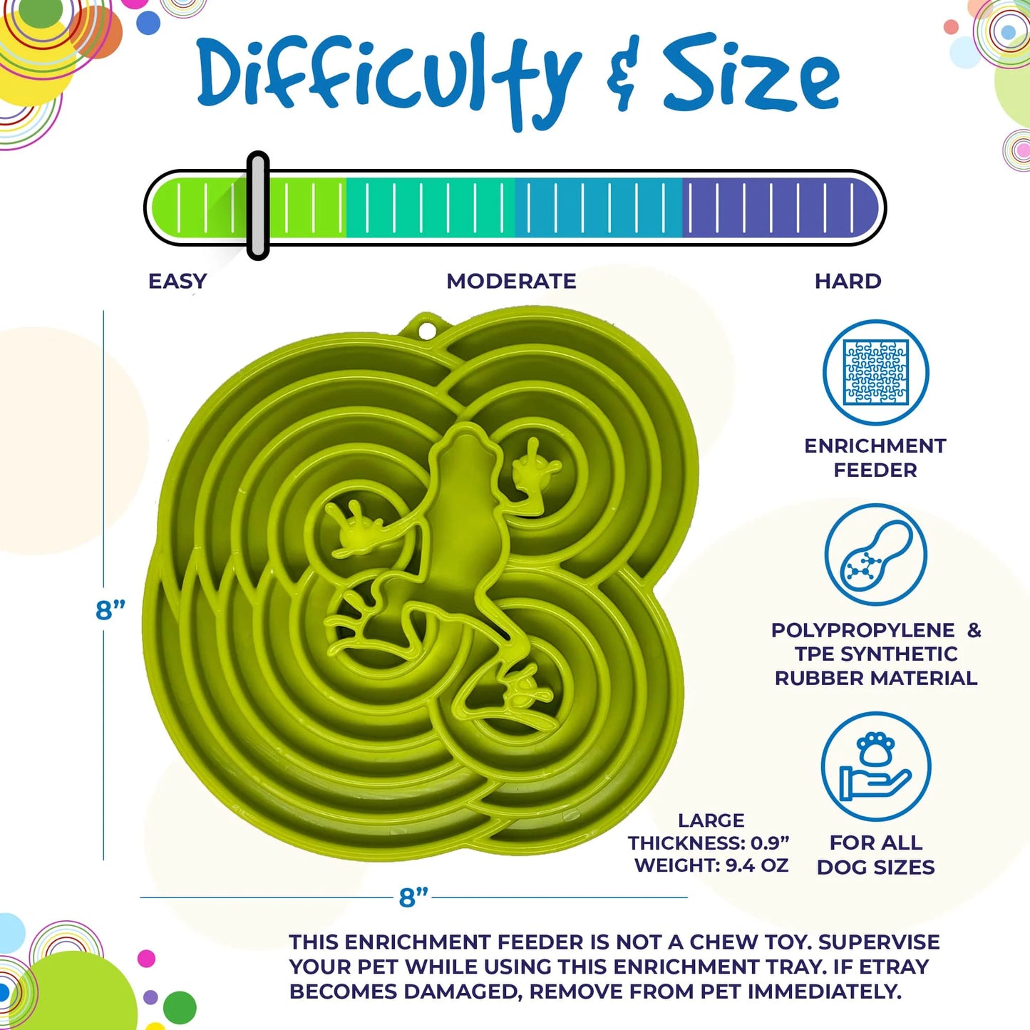 Frog Design eTray Enrichment Tray for Dogs