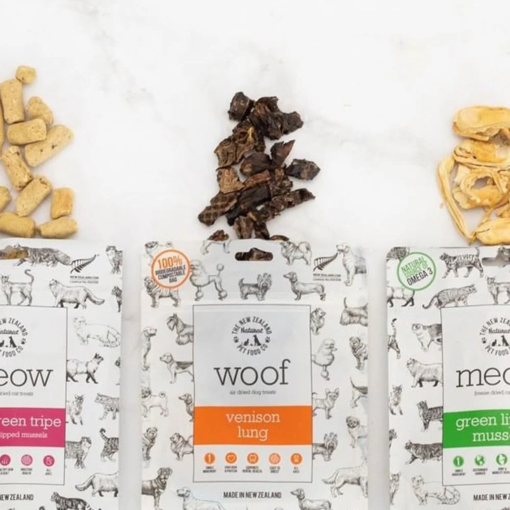 NZPF Air Dried Woof Treats - Venison Lung 50g