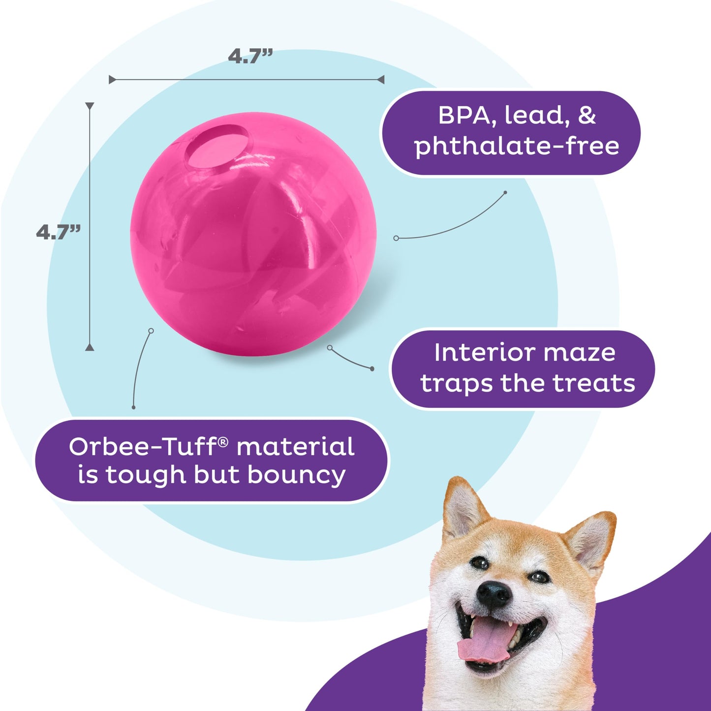 Orbee-Tuff Mazee Interactive Puzzle Dog Toy