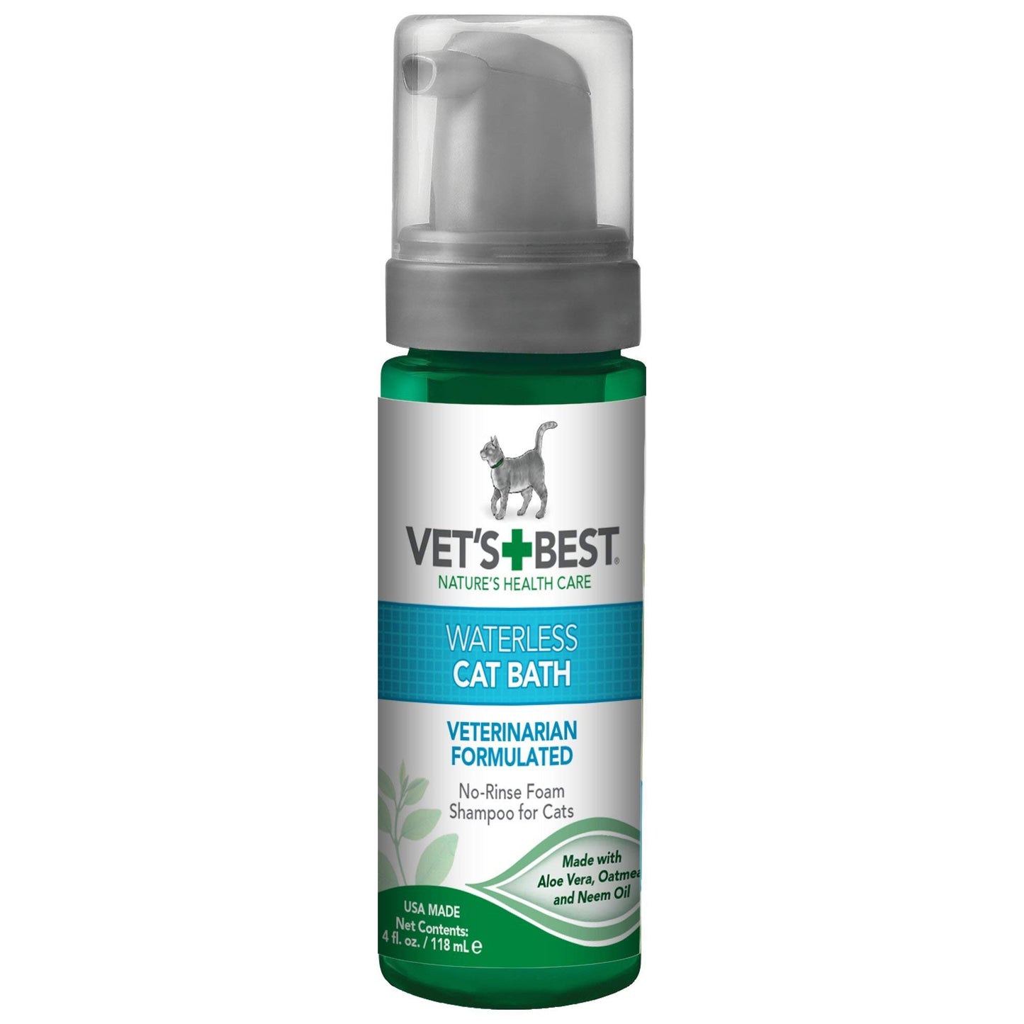 Vets Best Waterless Cat Bath Cat 4oz