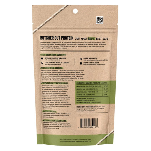 Vital Essentials® Freeze-Dried Rabbit Bites Dog Treats 2 oz