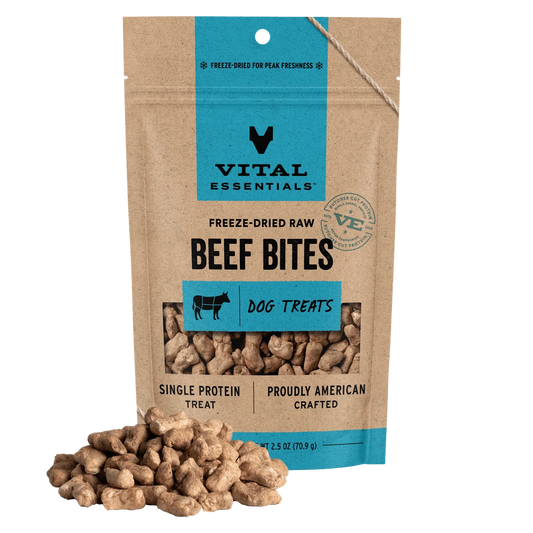 Vital Essentials® Freeze-Dried Beef Bites Dog Treats 2.5 oz