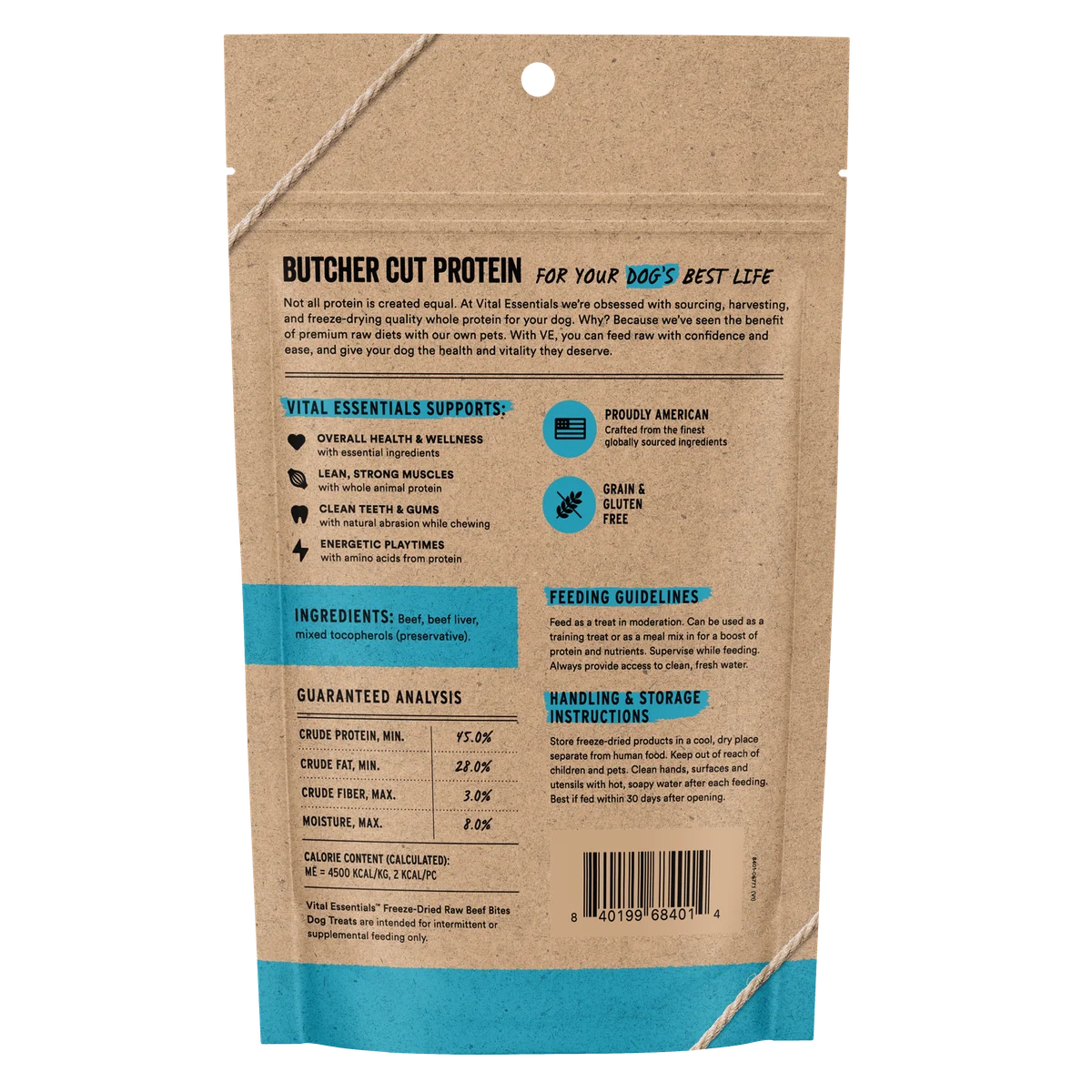 Vital Essentials® Freeze-Dried Beef Bites Dog Treats 2.5 oz