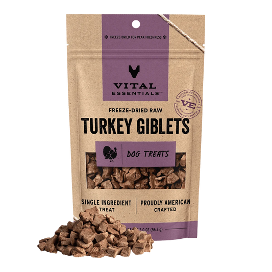 Vital Essentials® Freeze-Dried Raw Turkey Giblets Dog Treats 2.0 oz