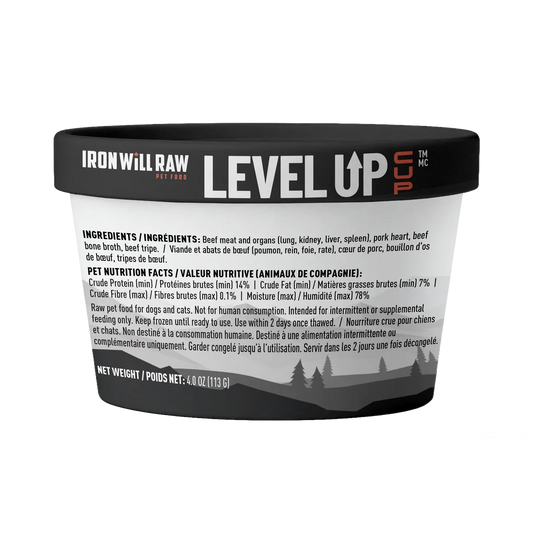 Iron Will Raw® Level Up Cup Beef & Pork in Bone Broth