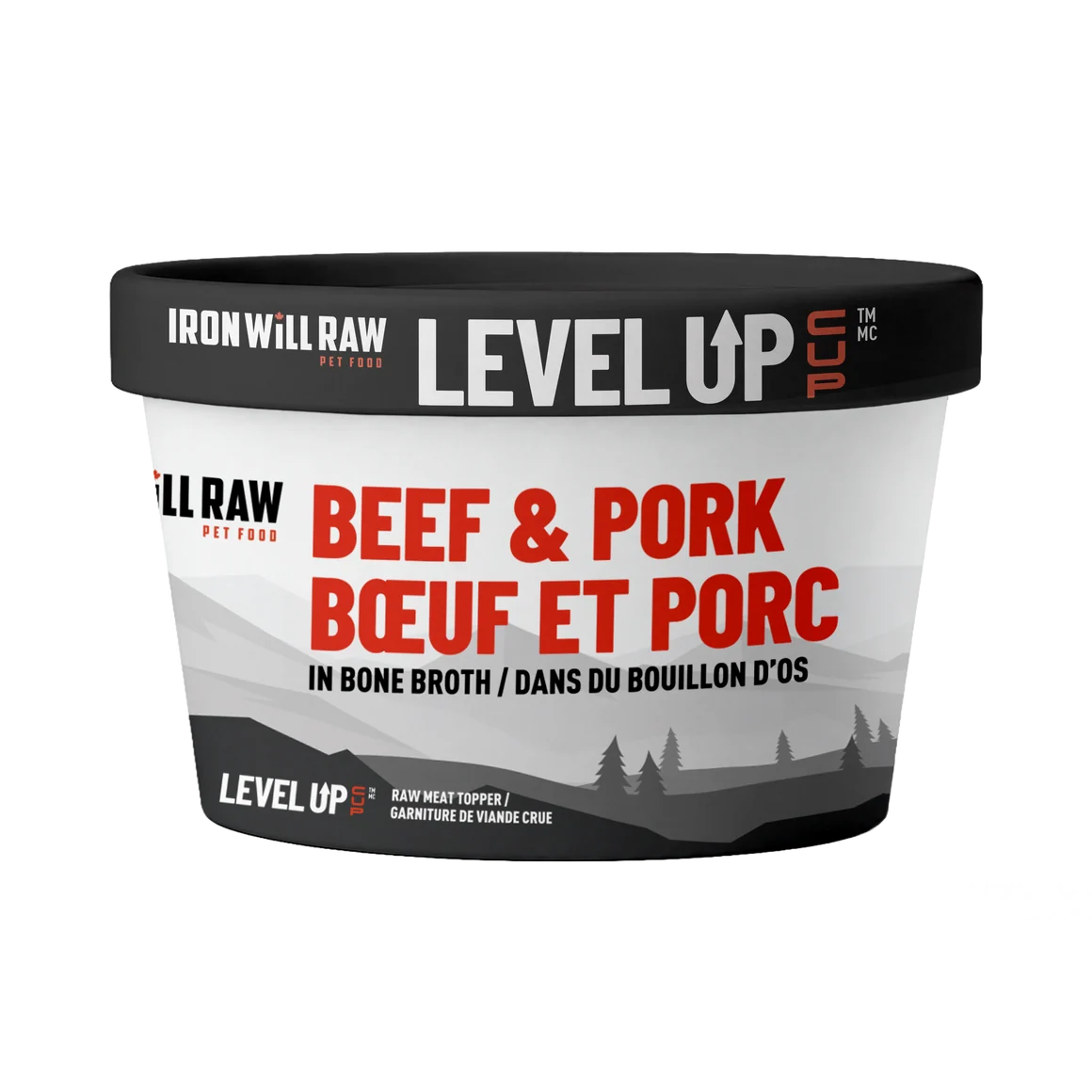 Iron Will Raw® Level Up Cup Beef & Pork in Bone Broth