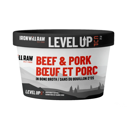 Iron Will Raw® Level Up Cup Beef & Pork in Bone Broth