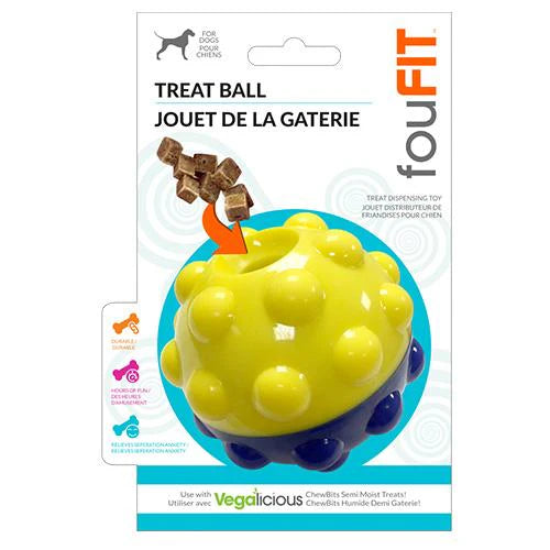 fouFIT™ Bumper Treat Ball Treat Dispensing Toy for Dog