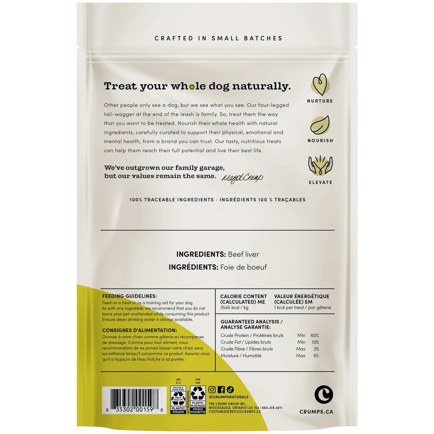 Crumps Mini Trainers Freeze-Dried Beef Liver