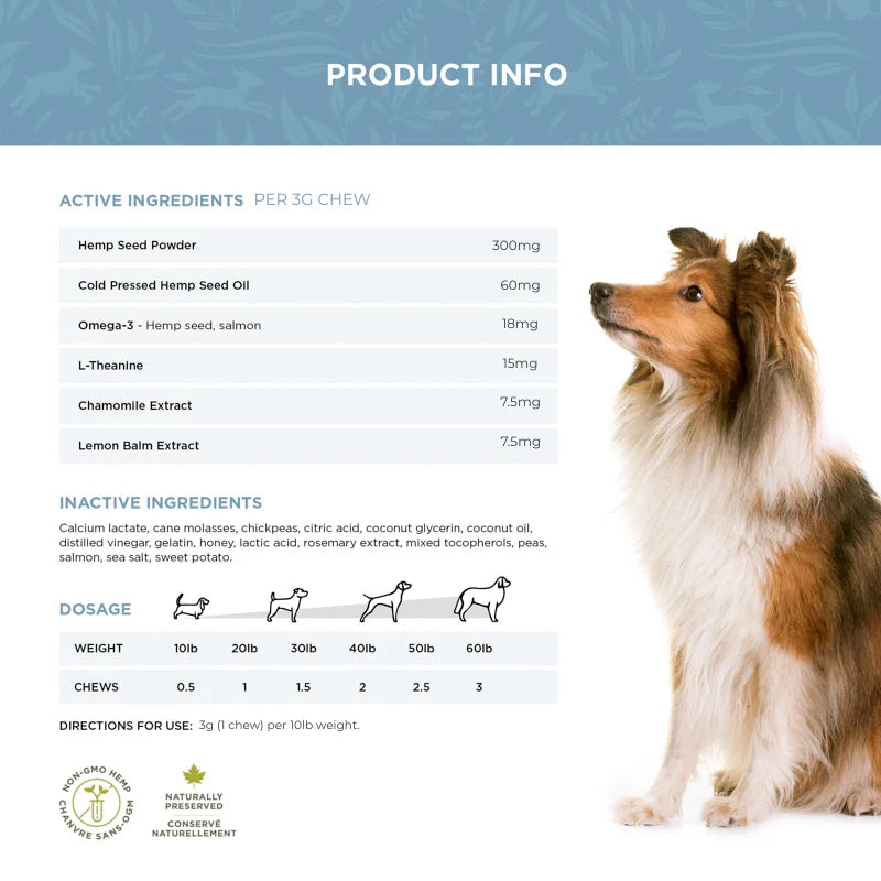 Trueleaf Calming Support Chews for Dogs (200g)