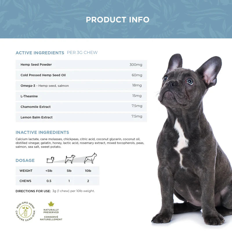 Trueleaf Calming Support Chews for Dogs (90g)