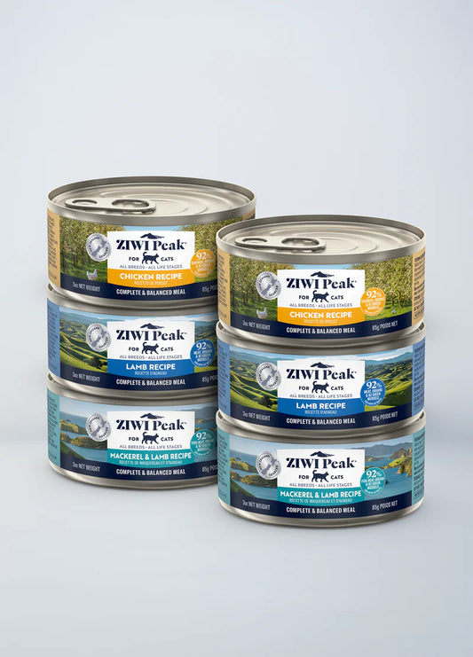Ziwi Variety 6 Pack for cats- Chicken, Lamb, and Mackerel & Lamb 85g