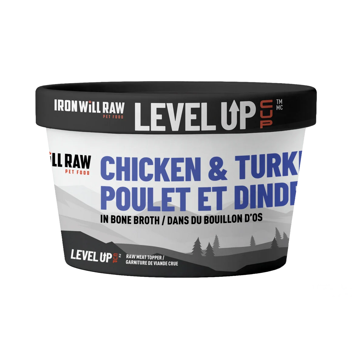 Iron Will Raw® Level Up Cup Chicken & Turkey in Bone Broth