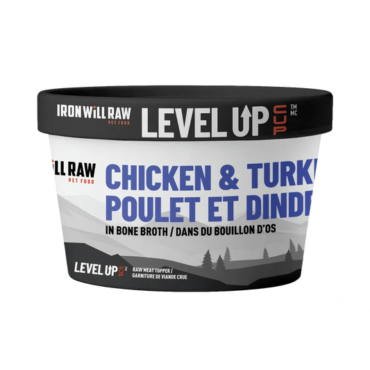 Iron Will Raw® Level Up Cup Chicken & Turkey in Bone Broth