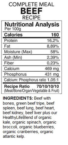 Back2Raw Complete Beef Recipe