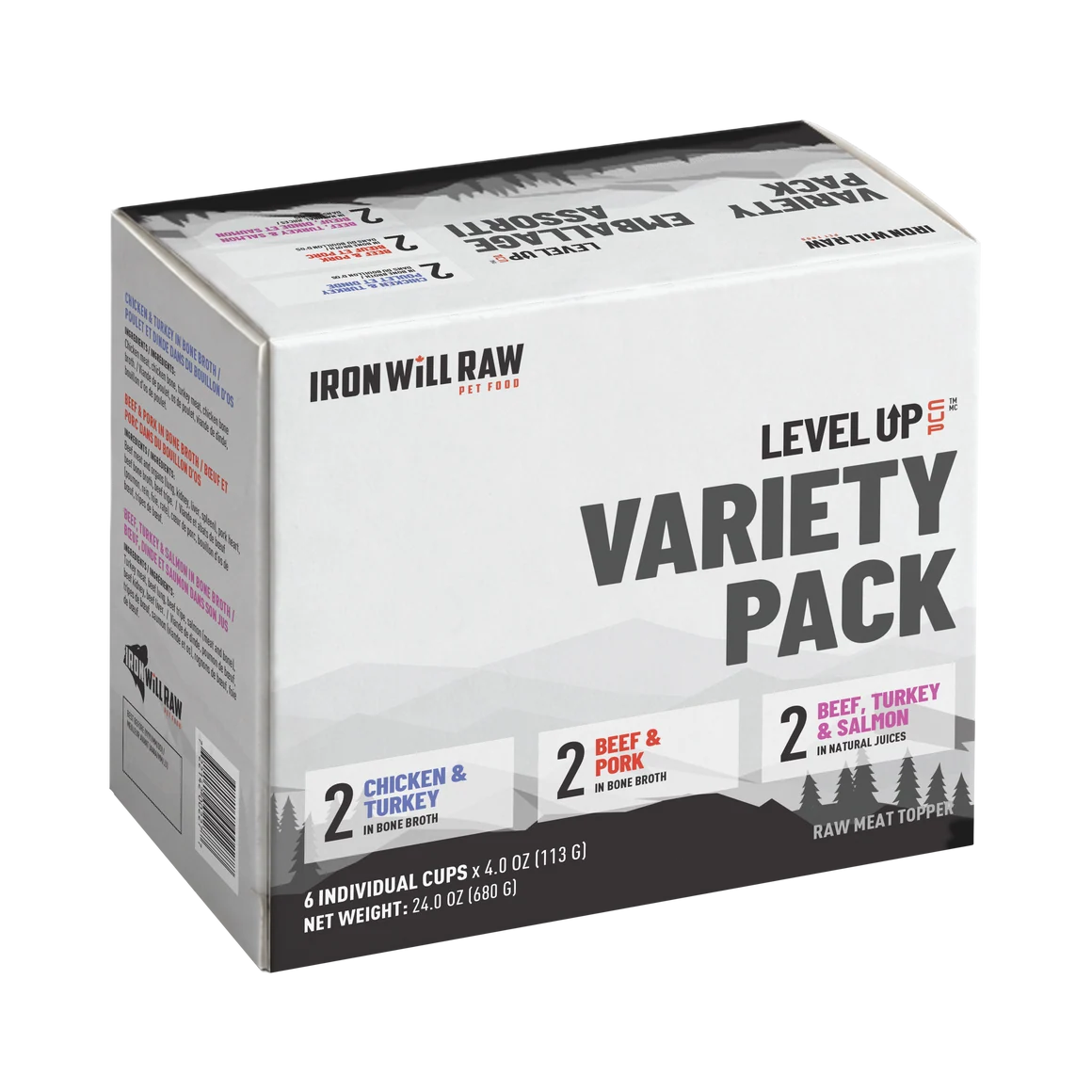 Iron Will Raw® Level up Cup Variety Pack