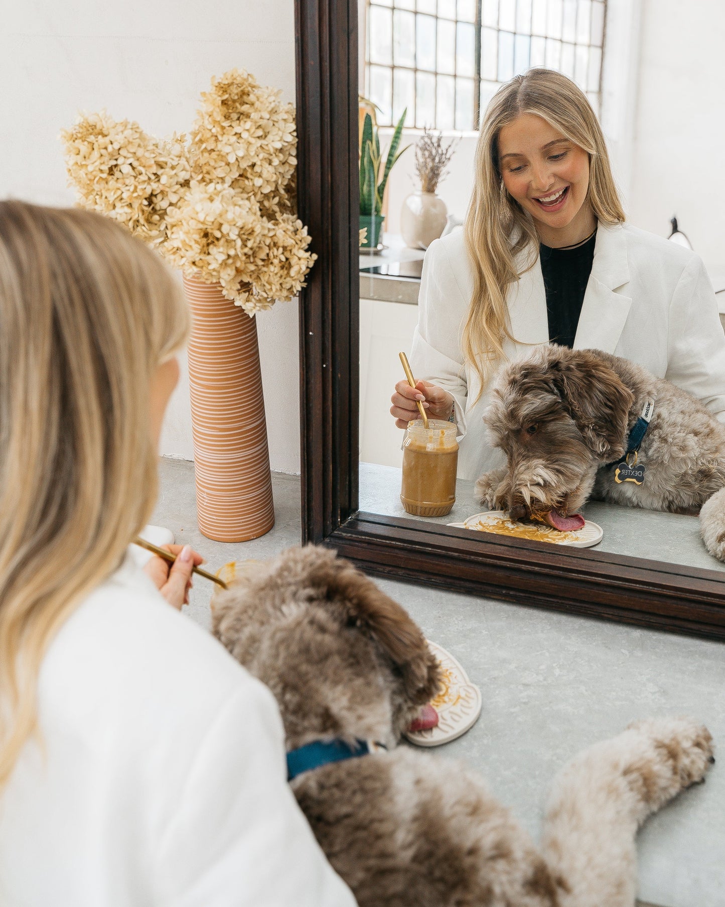 Dog Head Enrichment Lick Mat