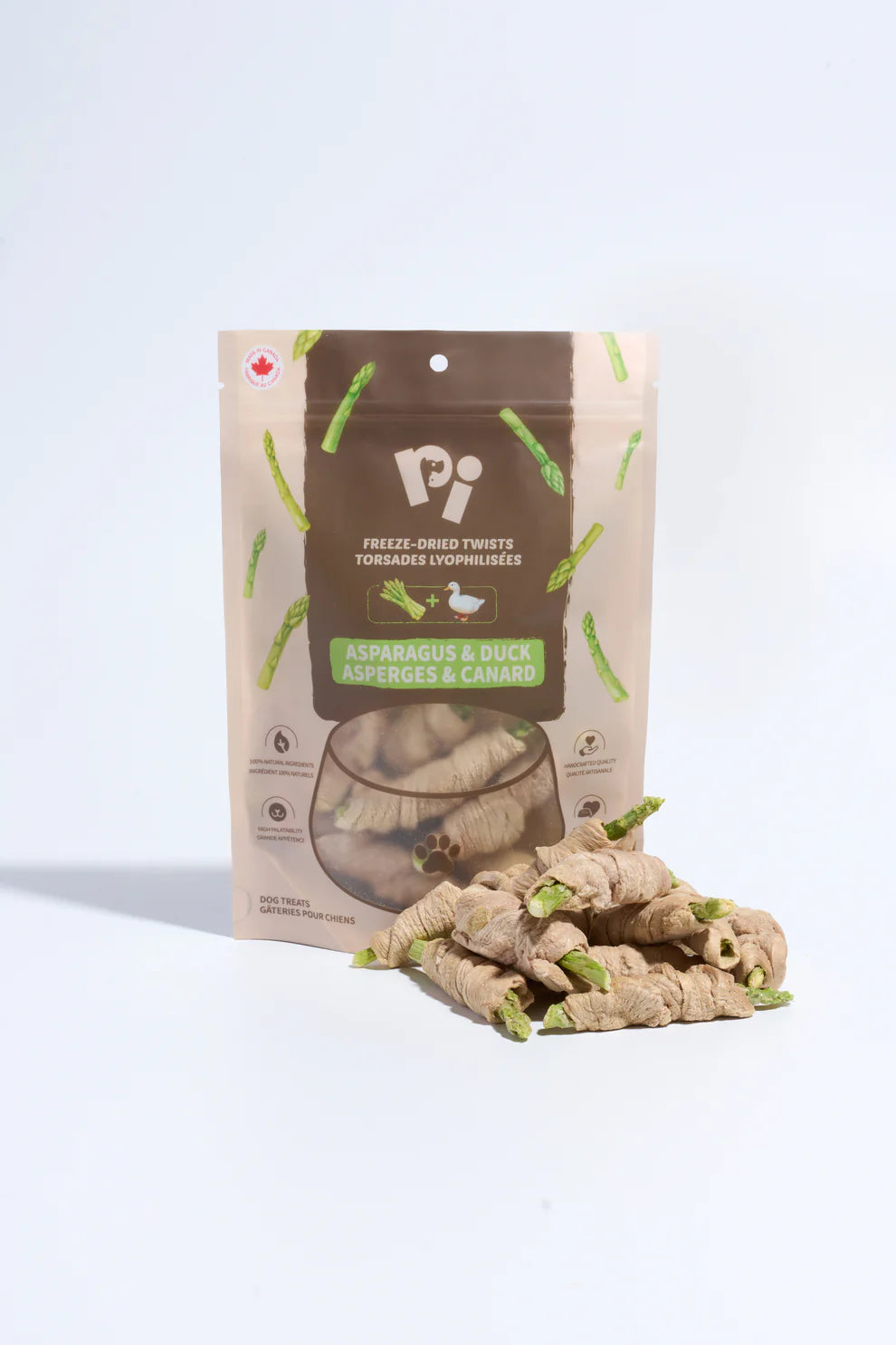 PI Freeze-Dried Asparagus & Duck Twists 42g (1.5oz)