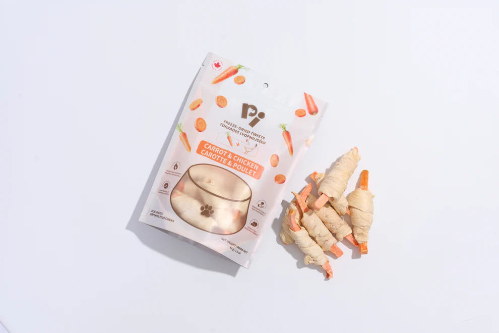 PI Freeze-Dried Carrot & Chicken Twists 42g (1.5oz)