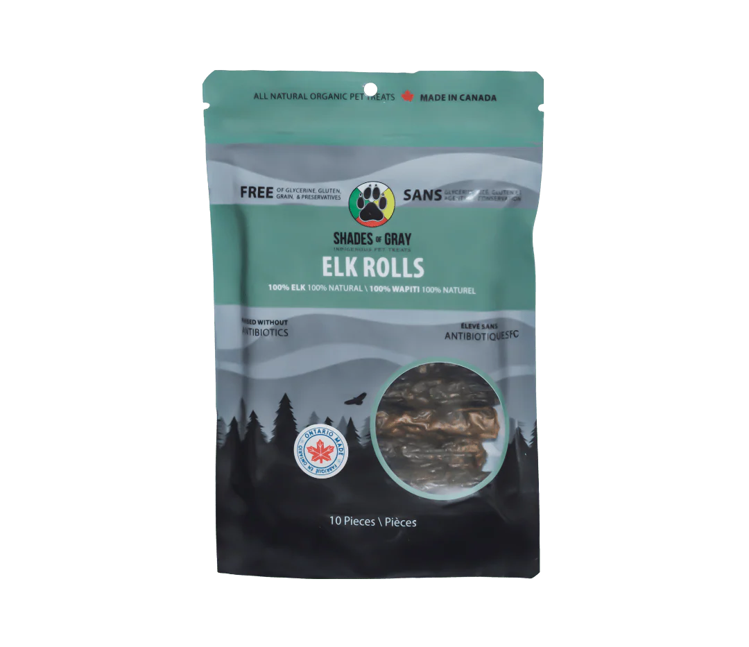 Shades of Gray Indigenous Pet Treats Elk Rolls - Dog & Cat Treats