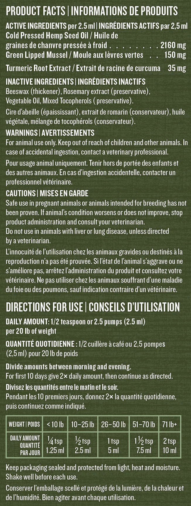 Trueleaf Hip + Joint Support Oil for Dogs 8oz