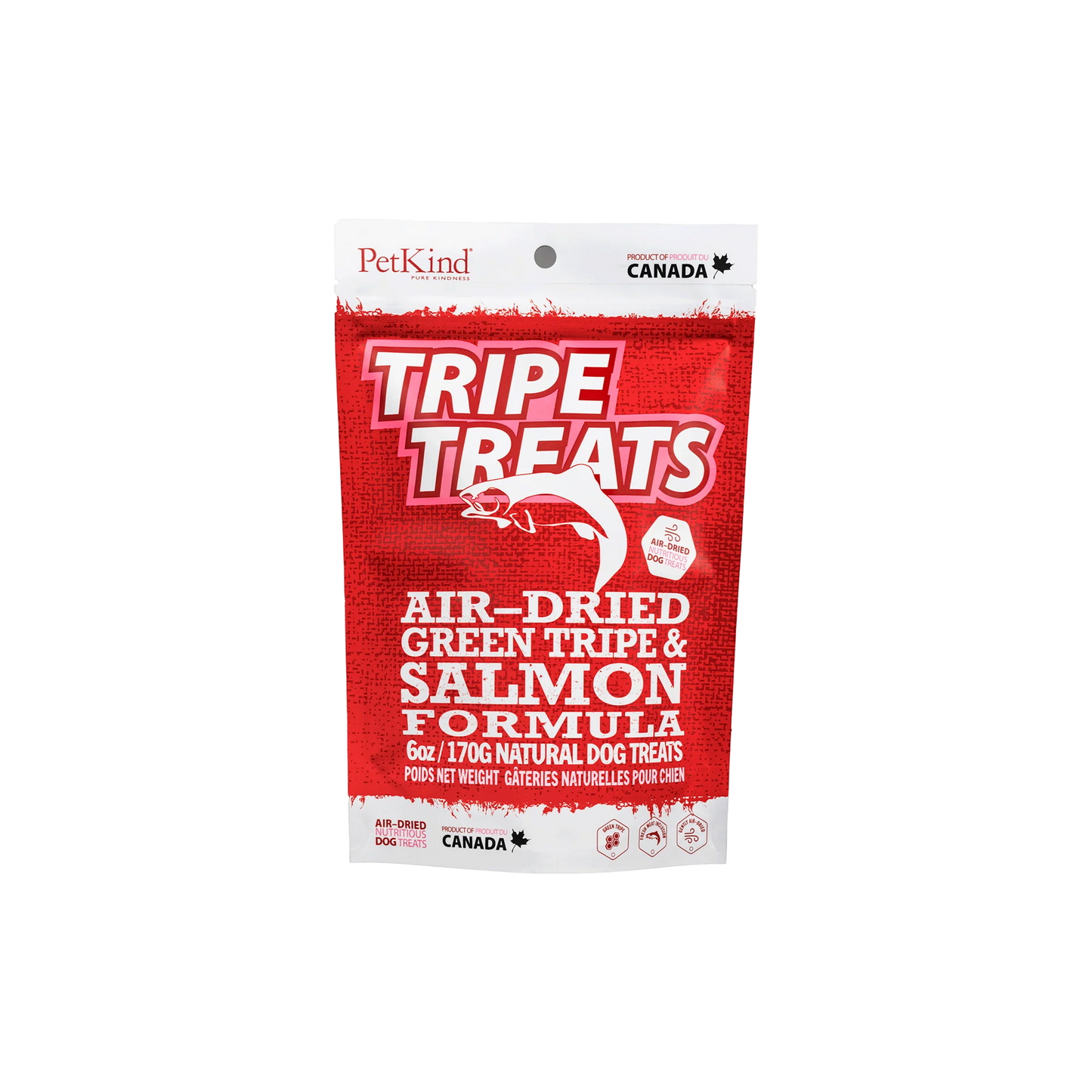 PetKind® Salmon + Green Lamb Tripe Treats Natural Dog Treat 6oz